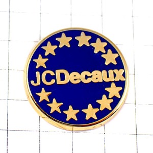 ピンバッジ・広告デコー社ヨーロッパ欧州旗EU欧州連合スター星 DECAUX JC-DECAUX ADVERTISMENT EUROPE FLAG