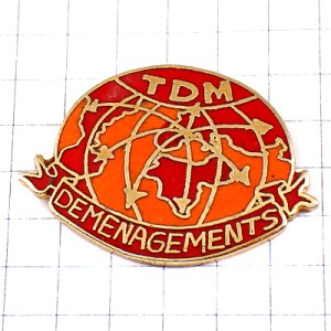 ピンバッジ・世界中に引っ越しＴＤＭ矢印アルファベット
