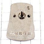 ピンバッジ・電気の傘ライト明かり銀色シルバー HELLA LIGHT