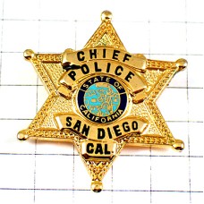 ピンバッジ・サンディエゴ警察ポリス/USAカリフォルニア州アメリカ SAN-DIEGO POLICE CALIFORNIA USA