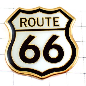 ピンバッジ・国道66号線ルート66ハイウェイ高速道路アメリカ/USA ROUTE-66