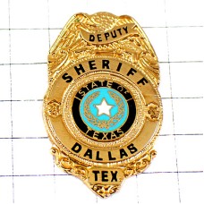 ピンバッジ・シェリフ保安官ダラス星Ｄテキサス州ポリス警察アメリカ/USA DALLAS SHERIFF POLICE