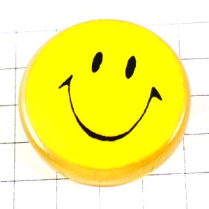 ピンバッジ・ニコちゃんマーク笑顔 SMILEY