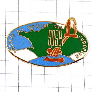 ピンバッジ・緑色のフランス地図ヨーロッパ欧州