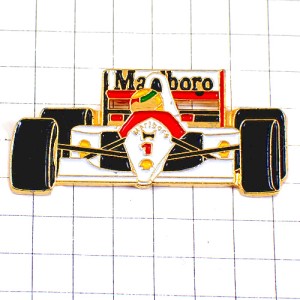 ピンバッジ・アイルトンセナF1マクラーレン車ホンダ MARLBORO MCLAREN HONDA AYRTON-SENNA