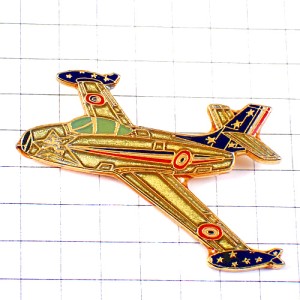 ピンバッジ・飛行機アメリカ星条旗/USA国旗柄