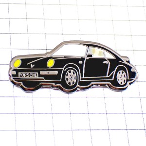 ピンバッジ・ポルシェ黒い車 PORSCHE GERMANY