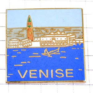 ピンバッジ・ベニス水の都イタリア海ヴェネツィア町 VENEZIA ITALIA ITALY