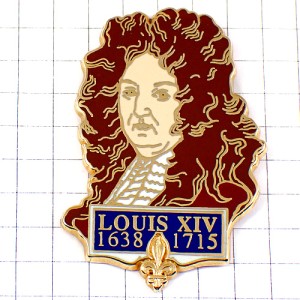 ピンバッジ・ルイ１４世の肖像ポートレート VERSAILLES LOUIS-XIV KING LOUIS-14 FRANCE