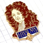 ピンバッジ・ルイ１４世の肖像ポートレート VERSAILLES LOUIS-XIV KING LOUIS-14 FRANCE
