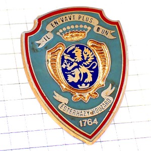 ピンバッジ・第3驃騎兵連隊フランス軍ライオン紋章 3E-REGIMENT-DE-HUSSARDS 3RH FRANCE