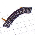 ピンバッジ・ハーレーダビッドソン二輪ブロックヘッド銀色ピューター製 HARLEY-DAVIDSON BLOCKHEAD USA