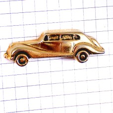 ピンバッジ・金色アンティークカー車ゴールド