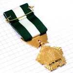 ブローチ・フランス国鳥ニワトリ雄鶏ゴールド金メダル金色 REPUBLIQUE-FRANCAISE COLLECTIVITES-LOCALES MEDAILLE FRANCE