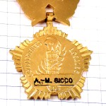 ブローチ・フランス国鳥ニワトリ雄鶏ゴールド金メダル金色 REPUBLIQUE-FRANCAISE COLLECTIVITES-LOCALES MEDAILLE FRANCE