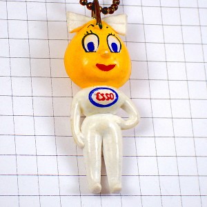 キーホルダー・ESSOエッソガール石油のしずく一滴 ESSO EXXONMOBIL USA
