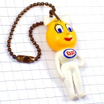 キーホルダー・ESSOエッソガール石油のしずく一滴 ESSO EXXONMOBIL USA