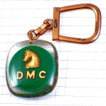 キーホルダー・馬ＤＭＣ手芸用品ウマ金色ゴールド BOURBON DMC FRANCE