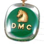 キーホルダー・馬ＤＭＣ手芸用品ウマ金色ゴールド BOURBON DMC FRANCE