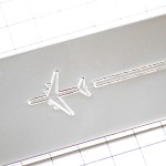 キーホルダー・飛行機エールフランス航空シルバー銀色