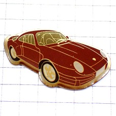 ピンバッジ・ポルシェ車ブラウン茶色 PORSCHE GERMANY