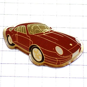 ピンバッジ・ポルシェ車ブラウン茶色 PORSCHE GERMANY