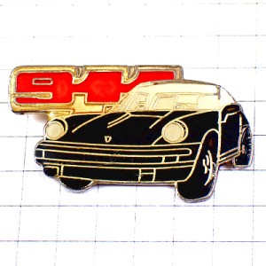 ピンバッジ・ポルシェ９１１黒い車 PORSCHE-911 GERMANY