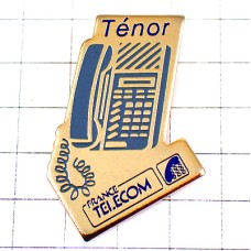 ピンバッジ・テノール青い電話機フランステレコム電話局 TENOR FRANCE-TELECOM FRANCE