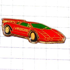 ピンバッジ・ランボルギーニ赤い車 LAMBORGHINI ITALIA ITALY