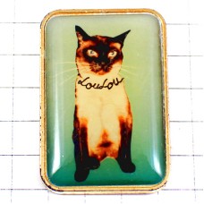 ピンバッジ・ルールー猫シャムネコ