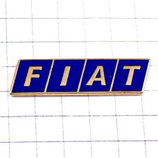 ピンバッジ・フィアット車エンブレム紺色ロゴ FIAT ITALIA ITALY