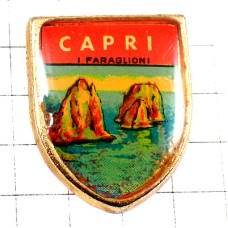 ピンバッジ・カプリ島イタリア島々の紋章 CAPRI ISLAND ITALIA