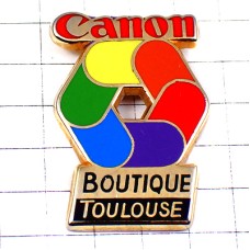 ピンバッジ・キャノン印刷カラー六角形 CANON PRINTING JAPAN