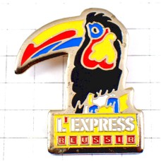 ピンバッジ・オオハシ熱帯の鳥エクスプレス雑誌 L-EXPRESS FRANCE