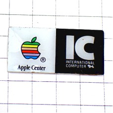 ピンバッジ・アップル林檎マッキントッシュコンピュータIC APPLE-CENTER INTERNATIONAL-COMPUTER APPLE USA