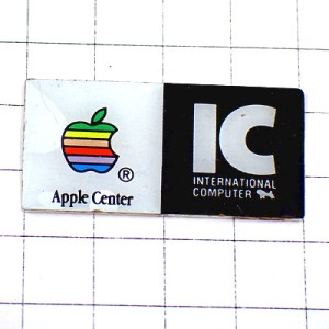 ピンバッジ・アップル林檎マッキントッシュコンピュータIC APPLE-CENTER INTERNATIONAL-COMPUTER APPLE USA