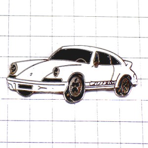 ピンバッジ・ポルシェのカレラ白い車 PORSCHE CARRERA GERMANY