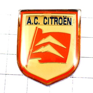 ピンバッジ・シトロエン赤いロゴ車エンブレム旗の紋章 CITROEN LOGO FRANCE