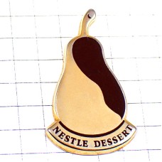 ピンバッジ・ラフランス洋ナシ梨フルーツ果物ゴールド金色 NESTLE SWISS