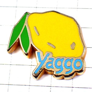 ピンバッジ・フルーツ果物レモン一個 YAGGO LEMON FRANCE