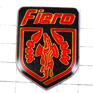 ピンバッジ・ポンティアック車アメリカ/USA米国フィエロ赤と黒の紋章 PONTIAC-FIERO PONTIAC