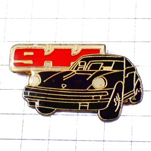 ピンバッジ・ポルシェ９１１黒い車 PORSCHE-911 GERMANY