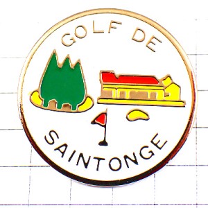 ピンバッジ・ゴルフ場の赤い旗 SAINTONGE FRANCE
