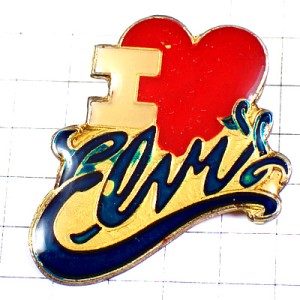 ピンバッジ・アイラブ赤いハート型エルビスプレスリー大好き I-LOVE-ELVIS ELVIS-PRESLEY