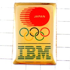 ピンバッジ・日本チーム五輪オリンピックＩＢＭスポンサー JAPAN IBM USA