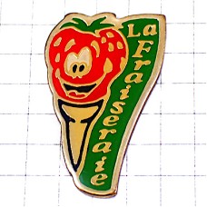 ピンバッジ・イチゴ苺ストロベリーのゴルフボール