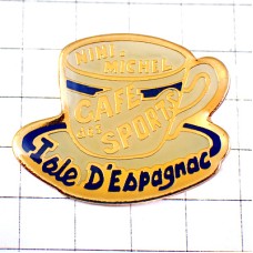 ピンバッジ・スポーツカフェ珈琲コーヒーカップ