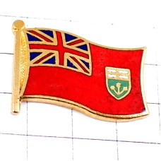 ピンバッジ・オンタリオ州旗カナダUKユニオンジャック英国国旗付き ONTARIO FLAG CANADA