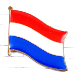 ピンバッジ・オランダの国旗３色 NETHERLANDS NEDERLAND HOLLAND FLAG
