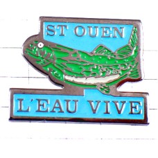 ピンバッジ・魚サカナ水玉模様フィッシング釣り L-EAU-VIVE FRANCE